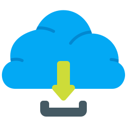 téléchargement en nuage Icône