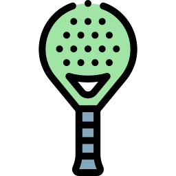 Paddle tennis racket icon