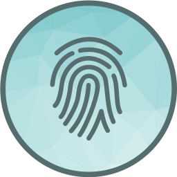 identification biométrique Icône