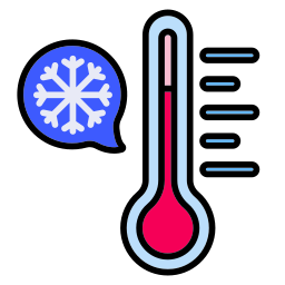 temperatuur koud icoon