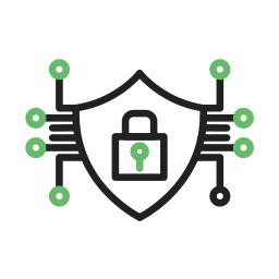 bezpieczeństwo cybernetyczne ikona