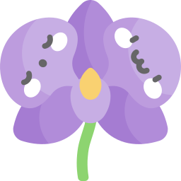 orquídea icono