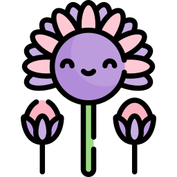 fiori di erba cipollina icona