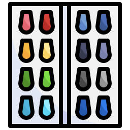 colore delle unghie icona
