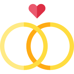 Wedding rings icon