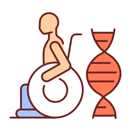 Gene mutation icon