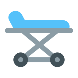 Medical stretcher icon