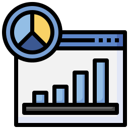 gráfico circular icono