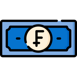 Swiss franc icon