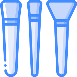 Makeup brushes icon