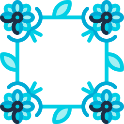 diseño floral icono