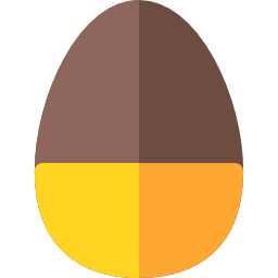 huevo de chocolate icono