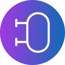 Oval shape icon
