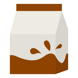 caja de leche icono