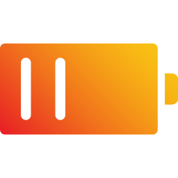 Half battery icon