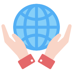 Earth globe icon