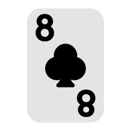 Eight of clubs icon