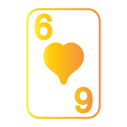 zes van harten icoon