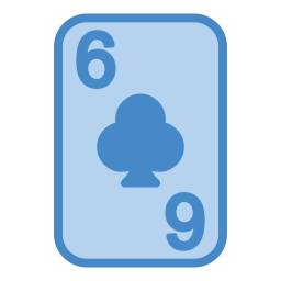 Six of clubs icon