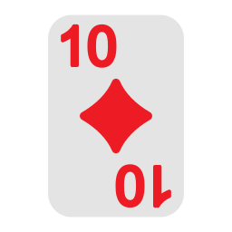 Ten of diamonds icon