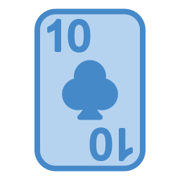 Ten of clubs icon