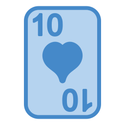diez de corazones icono