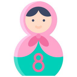 Matryoshka doll icon