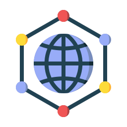 connexion mondiale Icône