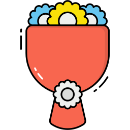 Flower bouquet icon