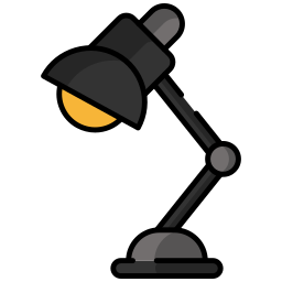 Lamp desk icon