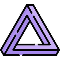 triangolo di penrose icona
