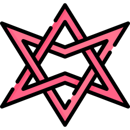 Unicursal hexagram icon