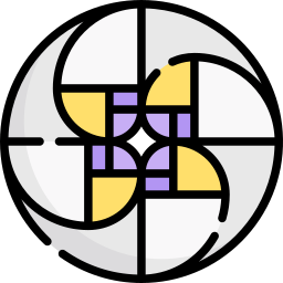 Fibonacci spiral icon