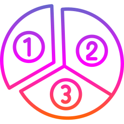 diagramme circulaire Icône