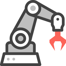 Robot arm icon