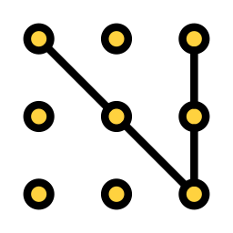 serrure à motif Icône