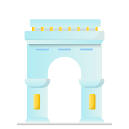 Arch of triumph icon