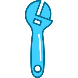 verstelbare sleutel icoon