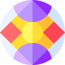 Square in circle icon