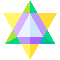 estrela tetraedro Ícone