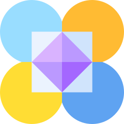 cirkel in vierkant icoon