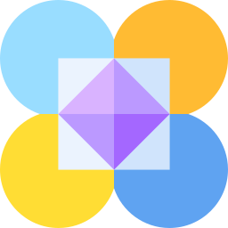 Circle in square icon