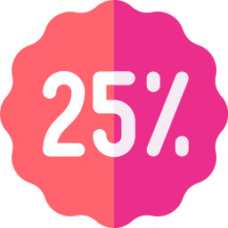25 percento icona