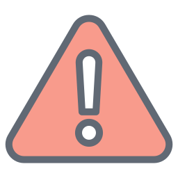 Warning sign icon