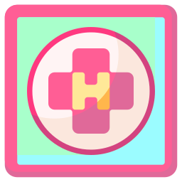 Helicopter landing icon