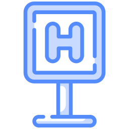 Hospital sign icon