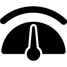 silhouette de compteur de vitesse Icône