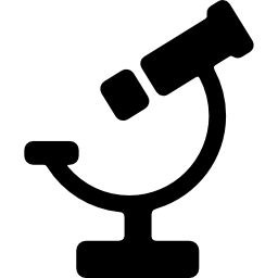 silueta de microscopio icono