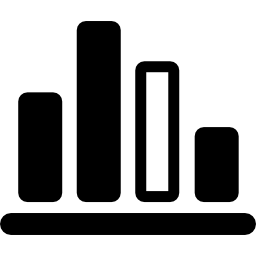 statistiques silhouette Icône