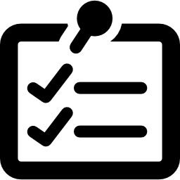 esquema de la lista de verificación icono